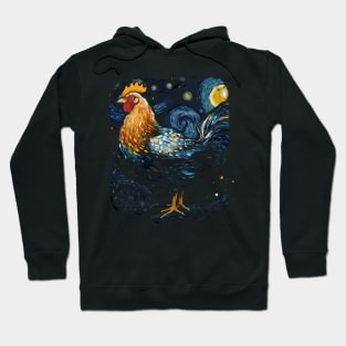 Starry Night Farm Chicken Gifts Funny Chicken Hoodie